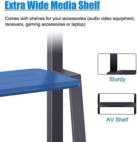 Soporte de TV móvil universal con ruedas y estante miniatura 3