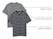 Amazon Essentials Mens T-Shirts, Regular-Fit, Short-Sleeve Crewneck Pocket, Pack of 2, Grey Heather/Navy Stripe, XX-Large