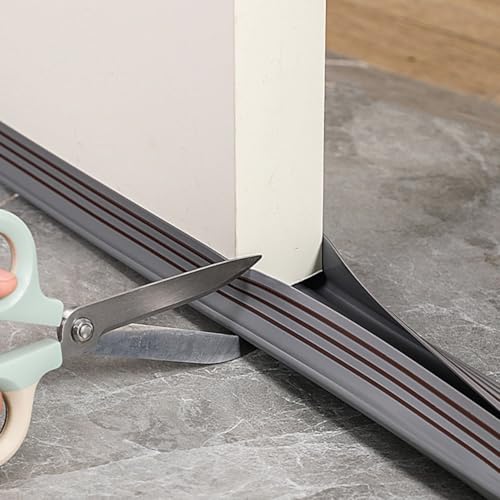 Barriera antipolvere e anti-insetti, protezione semplice ma efficace sotto la porta, per tutti gli spazi (bianco, 5 cm)