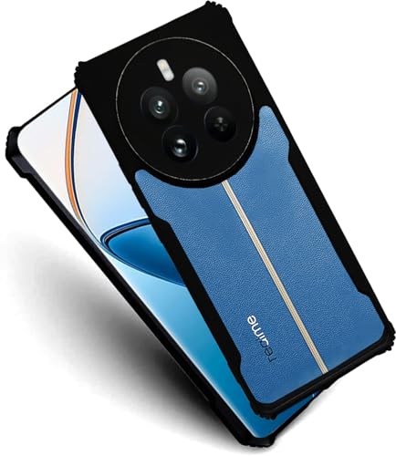Image of AIBEX Crystal Clear Back Cover Case for REALME P1 / REALME 12+ / REALME Narzo 70 Pro | 360 Protection | Shock Proof Design | Transparent Back Cover (PC & TPU, BLACK)