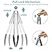 Lavador Tongs for Cooking, Kitchen Tongs with Silicone Tips, High Heat Resistant Locking Tongs, Heavy Duty,Great Grips,Set of 3-7,9,12 inches