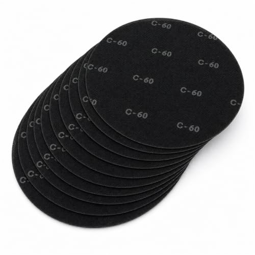 Image of 17 Inch Sanding Screen Discs, 60 Grit for Heavy Stripping, 10 Pack | Double-sided silicon carbide open mesh for coating and wax removal; wet or dry use with compatible 17 in floor machines