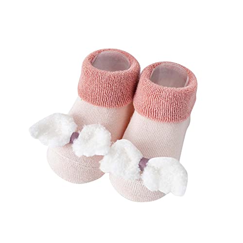 Generisch y el invierno cómodos zapatos de bebé niño pequeño lindo forma zanahoria niños algodón cálido transpirable antideslizante zapatillas de deporte talla 28, Rosa., 19 EU