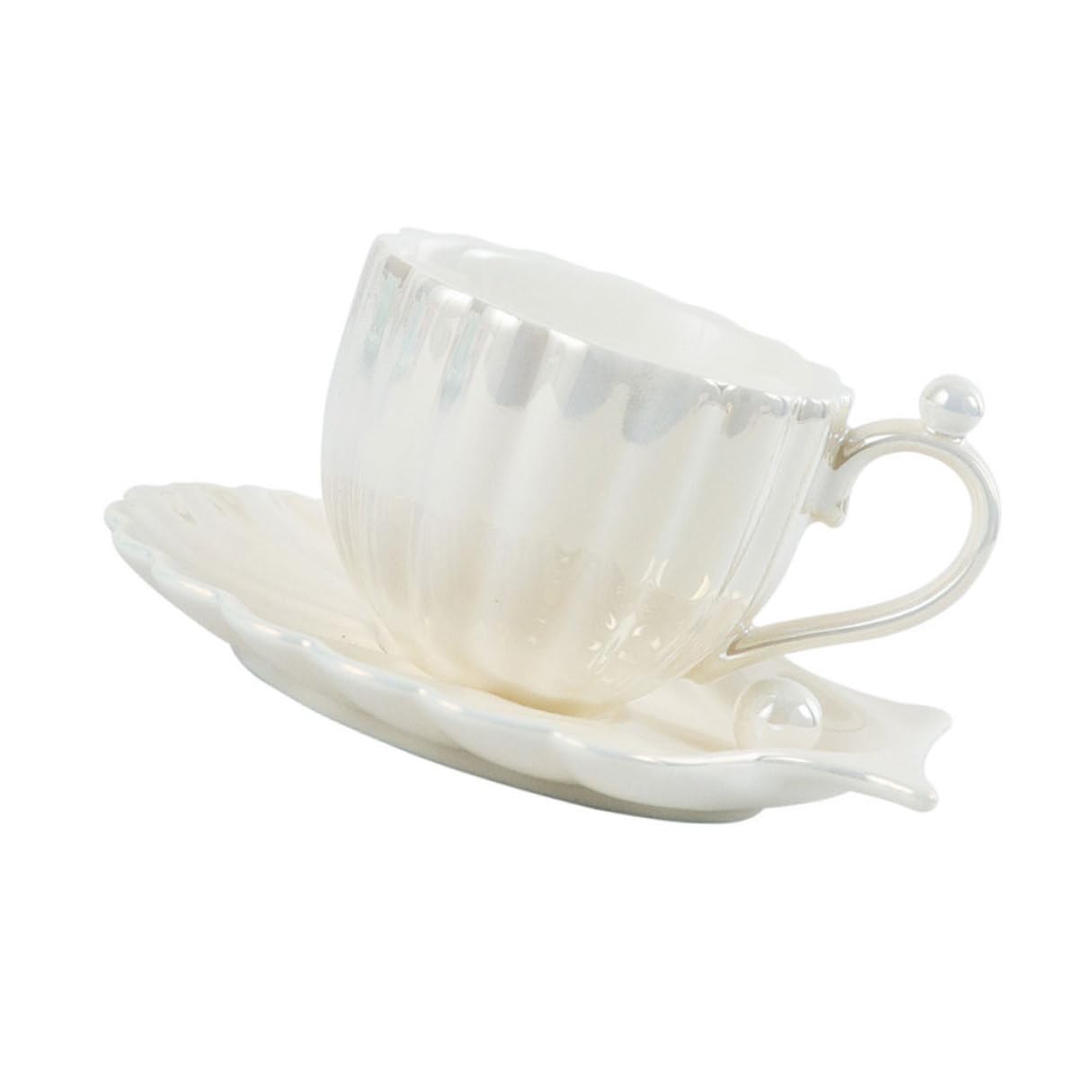Tasse à café facile à nettoyer en céramique blanche anti-tâches