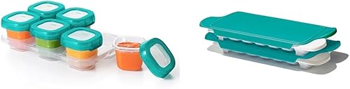 OXO Tot Baby Blocks - Recipientes para congelador y bandeja para congelador de alimentos para bebés