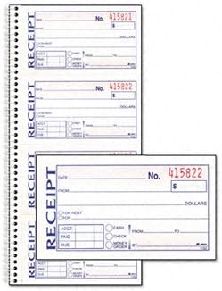 Adams SC1152 2.75" X 4.75" Money & Rent Receipt Book