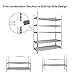 Amazon Basics 4000IBS Heavy Duty Adjustable Storage Shelving Unit, 5 Shelf, High-Grade Aluminum, Silver, 60 x 24 x 78 Inch