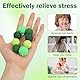 Realjoy 8 Stück Magnetische Fidget Toys, Magnetkugeln Stressball, Magnet Sensorik Bälle mit Silikonhülle, Magnet Kugeln für Kinder und Erwachsene, Anti Stress Spielzeug für Stress, Angst(Grün)
