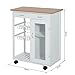 HOMCOM Carro de Cocina Carrito de Servir Multiusos Estantería Carrito Auxiliar con...