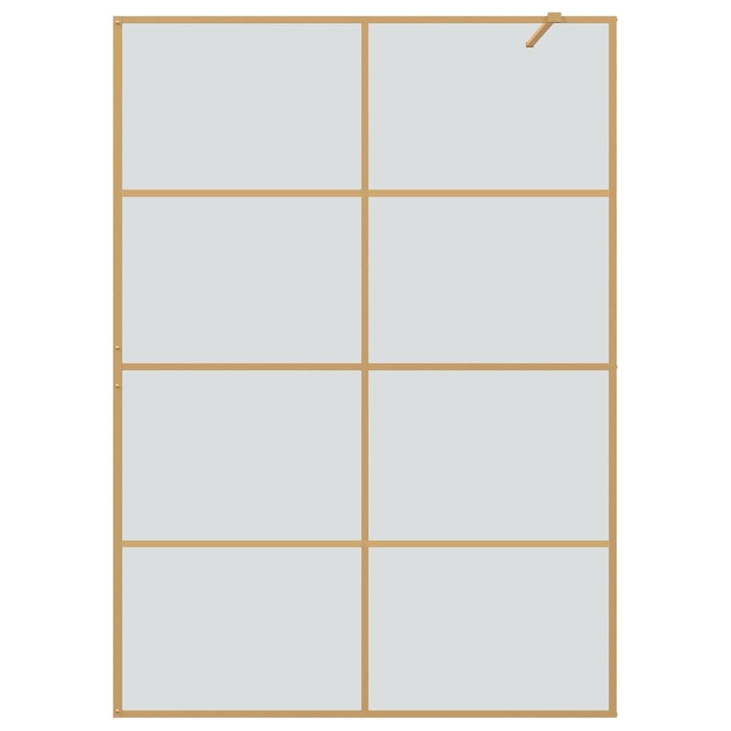 Walk-in - Mampara de ducha (cristal templado, 140 x 195 cm, perfil ajustable de 139 a 140 cm, barra estabilizadora de 100 cm, para baño moderno