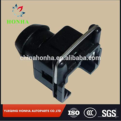 827551-3/828657-3 Sealed EV1 PA66 2 pin Fuel Injector Plug for Tyco/amp auto Wire Harness Connector - (Color Name: Black)