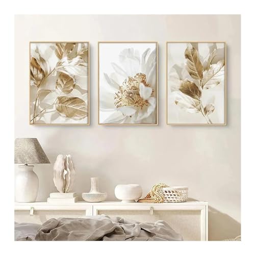 Affiches botaniques JGGXHM et toile murale moderne grand format x3