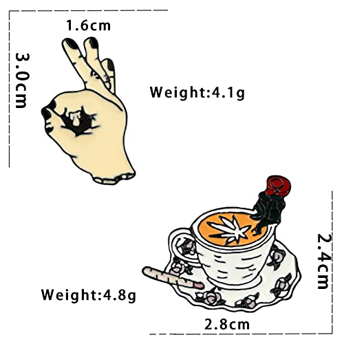 Broche café en émail pour customiser vos chapeaux et sacs - 4