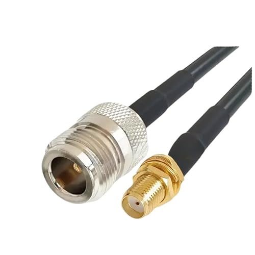 RG58 �P�[�u�� N ���X - RP/SMA �I�X ���X �A�_�v�^ WI/*FI an*/�e�i�����R�[�h RG-58U 50 �I�[�� R*/F �����s�O�e�[�� �P�[�u��(NF-SMAF,20m)