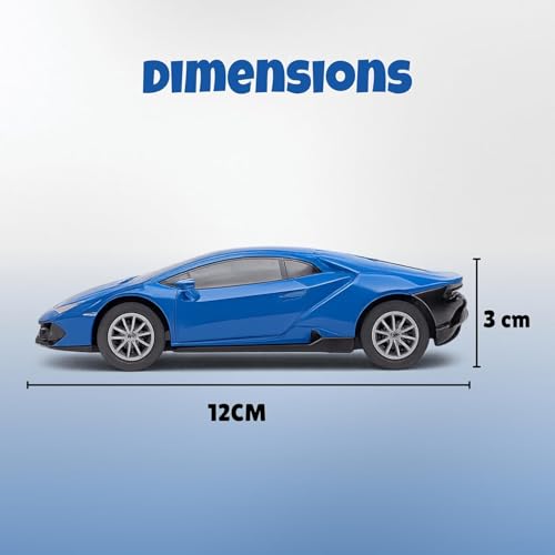 Image of Lamborghini Diecast Metal Toy Car For kids , Blue, 1:32 Scale | Opening Doors, Pull Back Action, For Kids Boys Girls