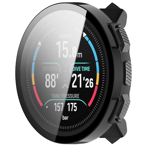 Funda Suunto Nautic S accesorio de policarbonato negro con protector de pantalla