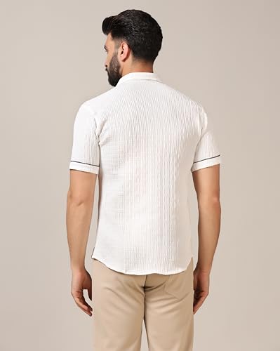 Image of TOPLOT Men's Regular Fit Casual Shirt