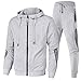 Udbeksid Jogginganzug Herren 2-Teilig Trainingsanzug Hausanzug Oversized Pullover Hoodie Und Baggy Baumwolle Jogginghose Sportanzug Kapuzenpullover Kapuzenjacke Jogginghose Jogginganzug Set (XL,F)