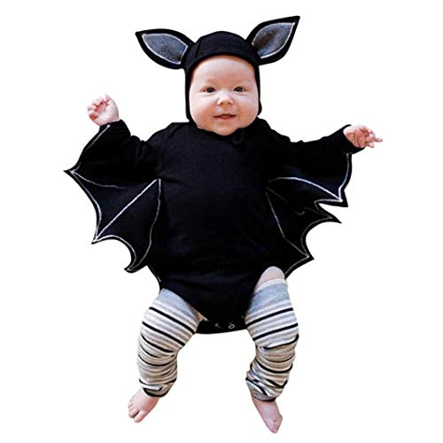 Kolylong 2018 noël Cosplay Costume Chauve Souris Barboteuse Combinaison Déguisement Mignonne + Chapeau Père noël pour Nouveau né Bébé garçons Filles Tenues Ensemble de vêtements