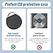 Bewudy CD Case Holder, CD Case for Car DVD Holder Portable Disc Organizer DVD Round Storage Wallet for Car, Home, Travel Carrying (Black)