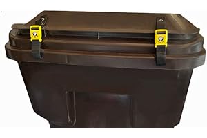 Strong Trash Can Universal Lid Locking System for Outdoor Garbage Cans