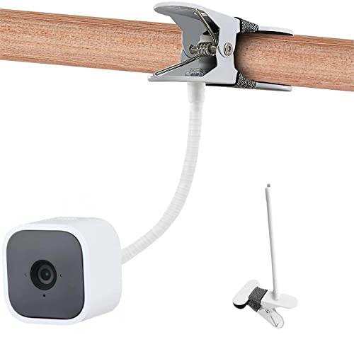 Image of Adjustable Security Wall Mount Bracket for Blink Mini,Strong Flexible Clip Clamp Durable Camera Mount Stand for Blink Mini Indoor Camera, No Drill, No Screws, Easy to Install, Decorate Damage-Free