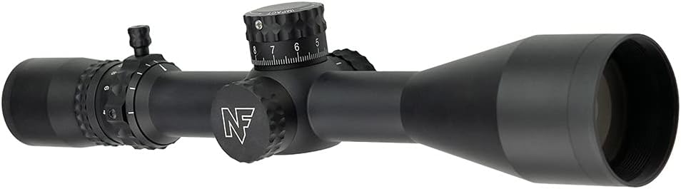 Nightforce NX8 4-32x50mm F2 Black Riflescope - Second Focal Plane (SFP), DigIllum Illuminated Reticle, ZeroStop, Adjustable Parallax, Long Range Precision Scope