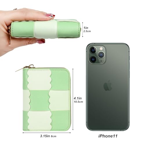 Image of Credit Card Wallet, RFID Card Case Wallet, Zipper Card Cases Holder for Men Women, RFID Blocking, KeyChain Wallet, Compact Size Card Organizer Case for Women