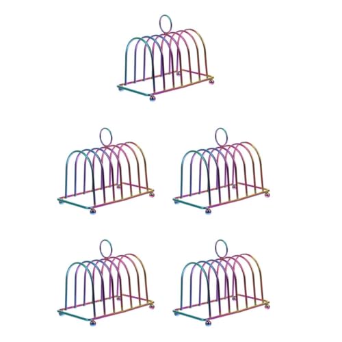 PRETYZOOM 5 Piezas De Rejilla para Tostadas De Acero Inoxidable Rejilla para Tostadas Rejilla para Tostadas Rejilla para Pan Pantalla para Lámpara De Escritorio Estante para Cocina
