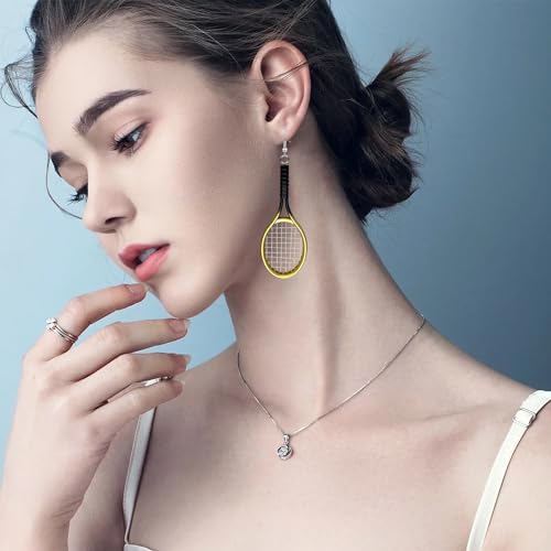 Tennis Racket Earrings Tennis Dangle Earrings Sport Jewelry Gifts for Women Tennis Lover4
