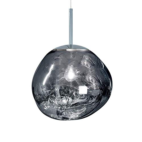 Preisvergleich Produktbild HBBDYZ Lava Pendelleuchten Melt Acryl Transparent Pendelleuchte Klassische Originalität Hängelampe Für Salonlampe Kitchen Island Theke Esszimmer,Silver,20Cm,Silber,D20CM