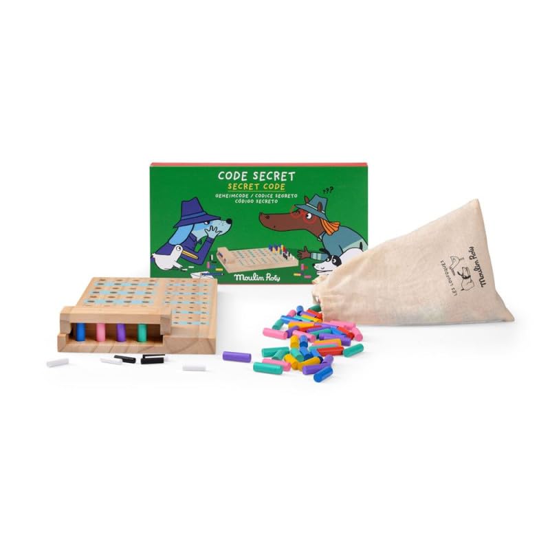  Jeu de stratégie Moulin Roty Code secret en bois Les Loufoques