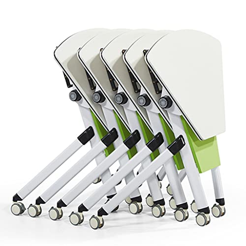 Guinjo 4 Person Foldable Meeting Tables, Flip Top Mobile Training Table With Modesty And Lockable Wheels,Commercial Grade Ready To Unfold And Use #TOP1