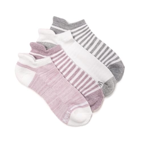 MUK LUKS Womens 4Pack Dream Step Sporty Low Cut Ankle Sock Grey OS