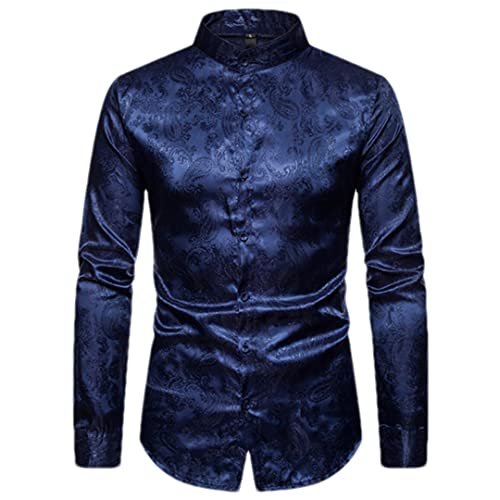 Chemise jacquard homme imprimé cachemire élégante pour mariage et soirées chic