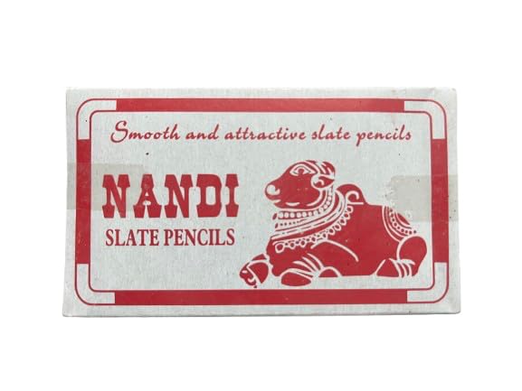 Nandi Slate Pencils, Pack of 6, Smooth Writing
