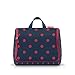 Produktbild Reisenthel toiletbag XL Mixed dots red WO3075 - Kulturbeutel Waschtasche 4 Liter in Dunkelblau mit dunkelroten Punkten