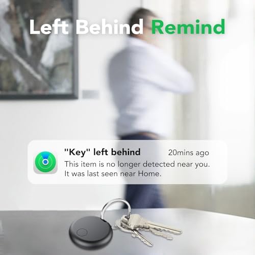 Air Tracker Tags-4 Pack, 2026 Smart Bluetooth Tracker, Item Finder Works with Apple Find My (iOS Only) App, Trakcer Tag Locator for Keys, Luggage, Satchel, Backpack etc. (Not for Android Devices) — view 4