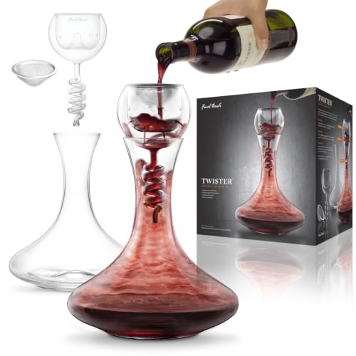 Final Touch Set di aeratore e decanter in vetro Twister (WDA919)