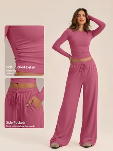 Image of Trendy Queen Women's 2 Piece 2026 Fall Fashion Lounge Set with Pockets