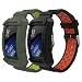 Gear Fit2 / Gear Fit2 Pro Watch Band, MoKo [2-Pack] Soft Silicone Replacement Sport Band for Samsung Gear Fit 2 SM-R360 / Fit 2 Pro Smart Watch - Black & Red + Gray & Green