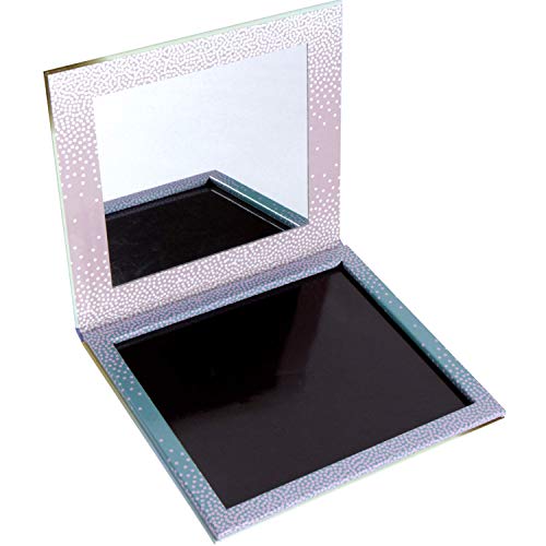 Empty Magnetic Multicolored Extra Large Palette with FREE Metal Stickers, stores 30 or more eyeshadow, blush, highlighters, and powders pans