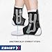 Zamst A1 Sports Ankle Brace with Adjustable Three Way Straps For Moderate (Grade II) Lateral Ankle Sprain-for Basketball, Volleyball, Football, Lacrose, Tennis, Pickleball-Black, Left, Medium