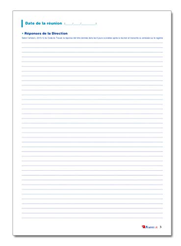 Registre spécial comité social et économique CSE - M010