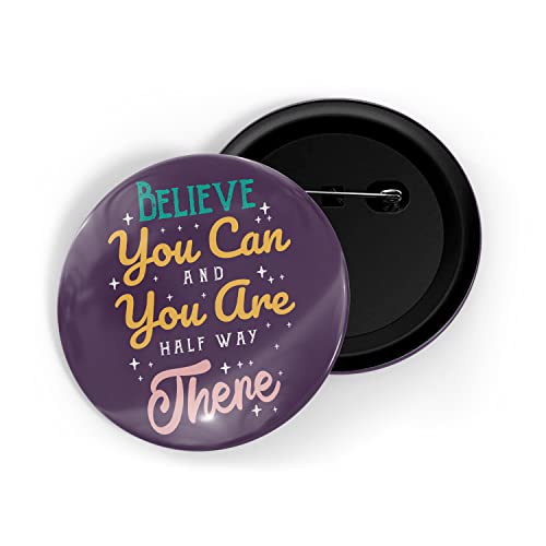 Image of dhcrafts Pin Badges Multicolor Positive Glossy Finish Design Pack of 1 (58mm)
