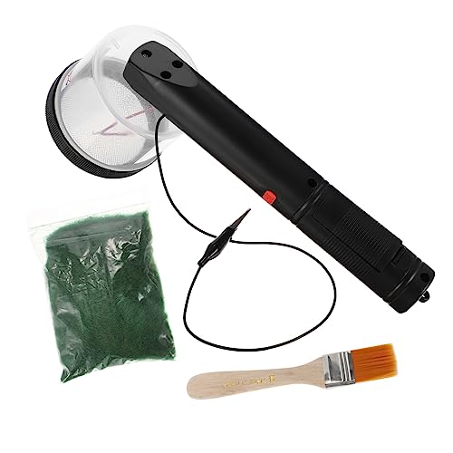 Operitacx Static Grass Applicator Kit Comfort Grip Flocking Tool Micro Electrostatic Machine for 3-5mm Flock Powder DIY Scenery Model Building Easy to Use