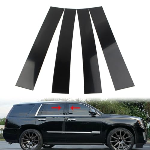 Embellecedor del pilar de ventana protector y brillante para Escalade 4