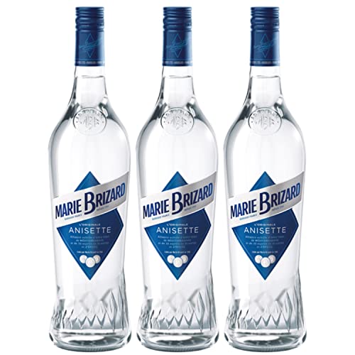 Marie Brizard Liqueur Anisette I Premium Anis Likör I FeinWert Paket (3 x 0,7l)
