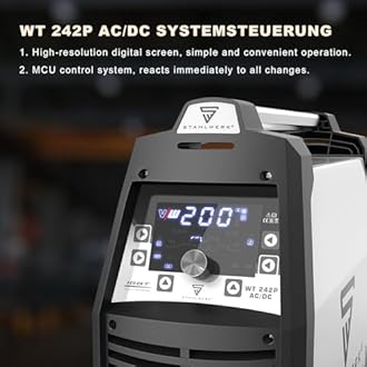 TIG Welder 200A AC DC Pulse Aluminum Full Digital Control 110V/220V Dual Voltage Welding Machine