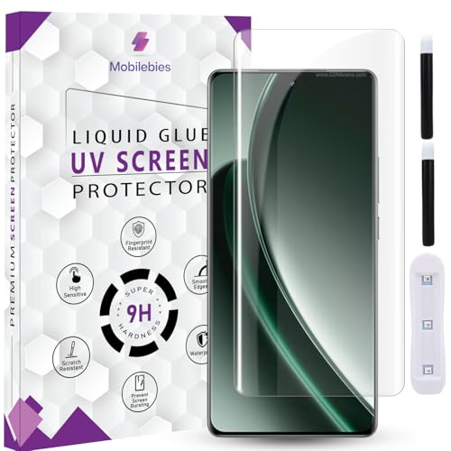 Image of Premium HD+ UV Tempered Glass Screen Protector For Realme P4 Power 5G (6.8 Inch, Pack of 1) Full Adhesive UV Curved Screen Protector Case Friendly HD Clarity with installation kit & Guide